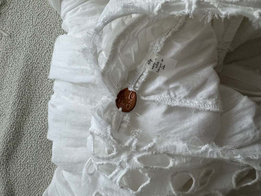 Free People Bella Note White Eyelet Mini Dress - Picture 3 of 3
